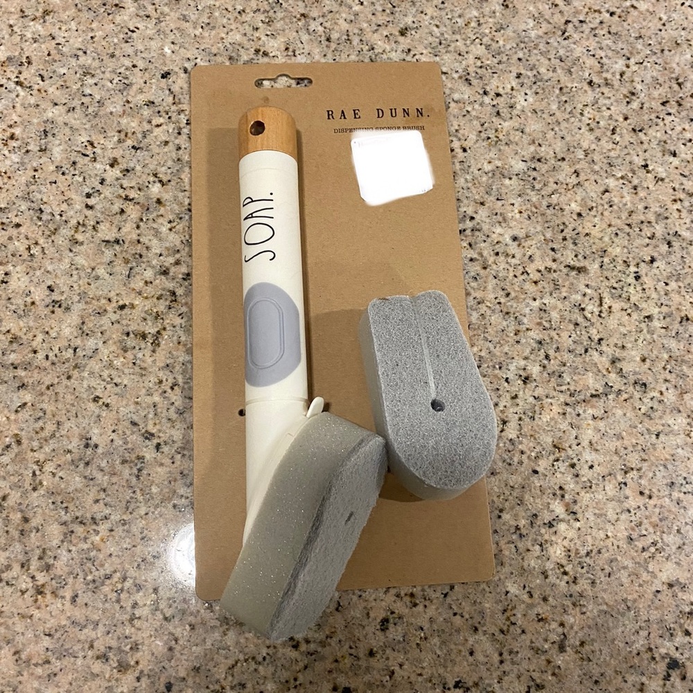 Rae Dunn dispensing dish brush